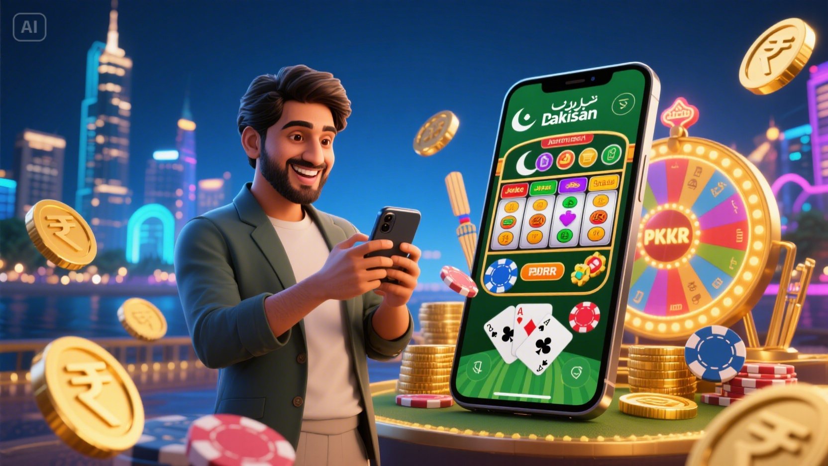 Desert Nights CasinoDeposit once and get 200% instantly credited! Pakistani players can play crash mode, poker, and slots with fast JazzCash or Easypaisa payments.